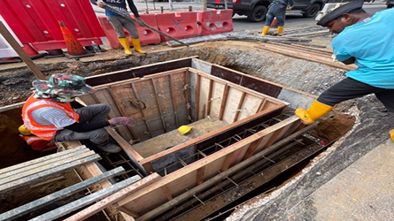 IWSS HOWTHORDEN - MH PLATINUM CHAMBER WORKS FOR SLUICE VALVE 700MM