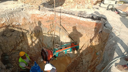 INSTALLATION VALVE FOR HOT TAPPING M ADORA CONNECTION WORKS