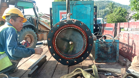 INSTALLATION VALVE FOR HOT TAPPING M ADORA CONNECTION WORKS